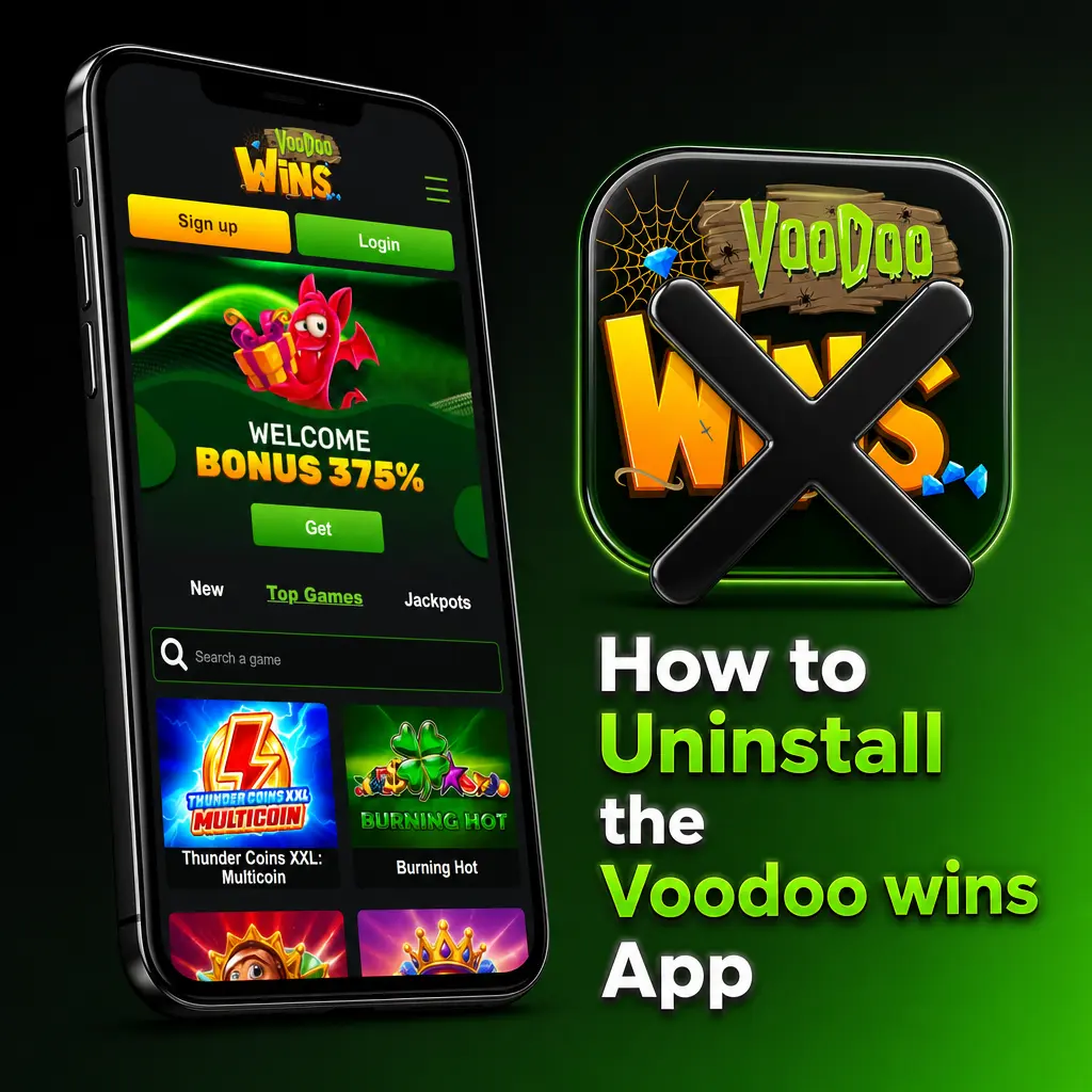 Step-by-step guide to uninstall the Voodoo Wins app on Android and iOS devices