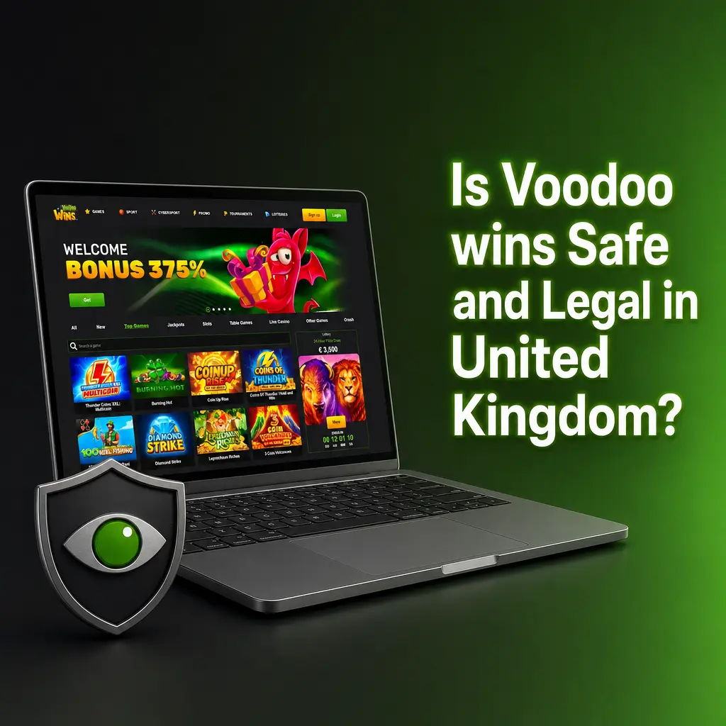 Voodoo Wins Curacao-licensed casino with SSL security, no UK Gambling Commission license for UK players