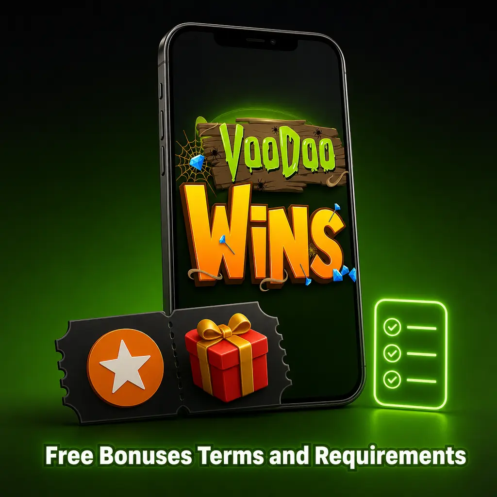 Voodoo Wins welcome bonus terms: age verification, ID checks, wagering requirements, and one-per-household rules explained.